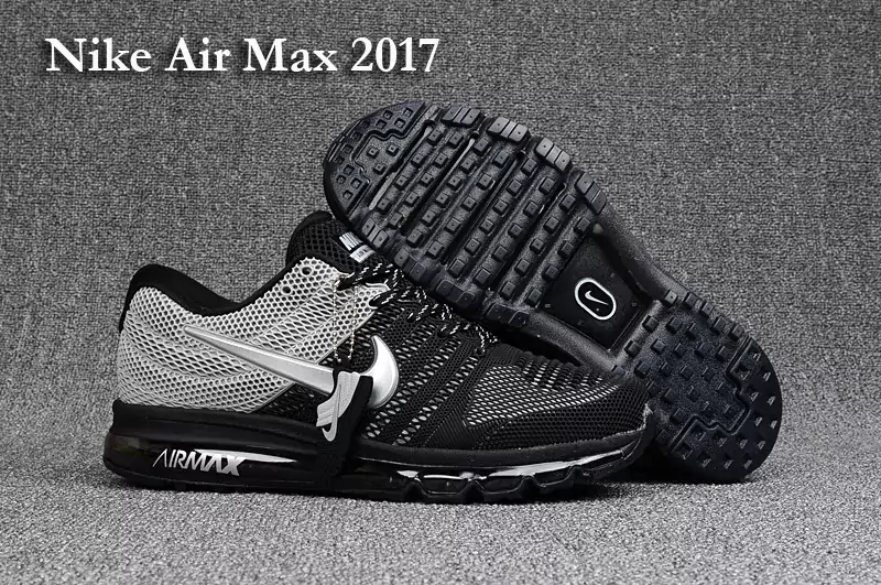 baskets air max 2017 blanche et jaune back gris